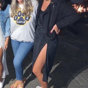 Women's Zara Black midi dress